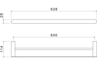 Полотенцедержатель Aquatek Лира AQ4430CR хром